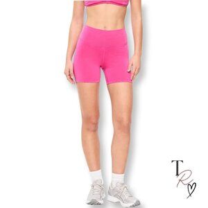 Old Navy NWT Active PowerPress High Rise Biker Shorts in Hot Pink Medium